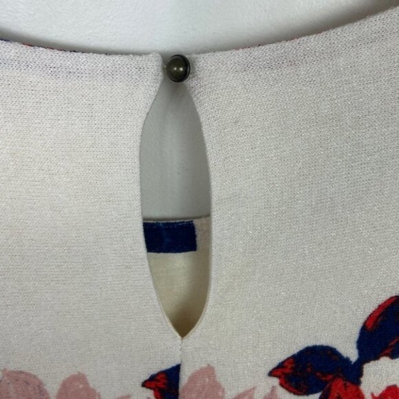 Anthropologie Maeve Floral Knit Bell Sleeve Bohemian Dress XS Anthousai Hippie - Picture 10 of 15